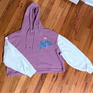 🦙 Adidas Women's Purple & White Hoodie Sweater 🦙
